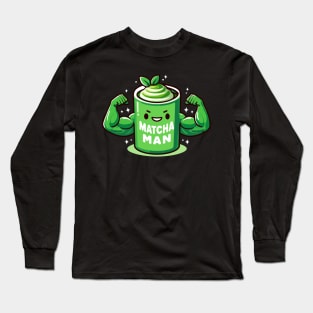 Matcha Man Power Mug Long Sleeve T-Shirt